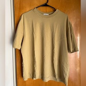 Richer Poorer Men’s Yellow Cropped Relaxed T shirt size L